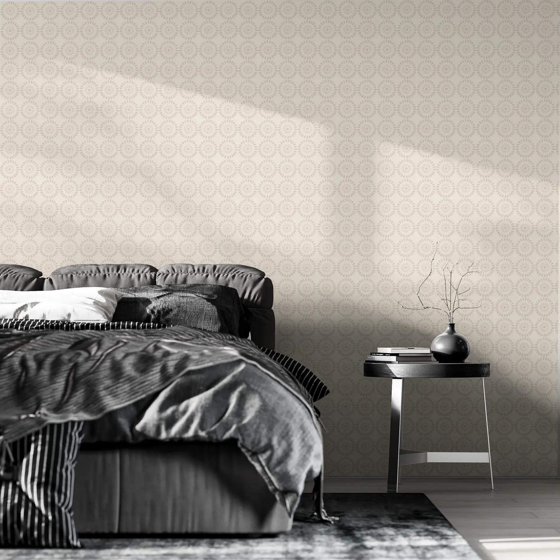 Citrus Flower Beige wallpaper preview