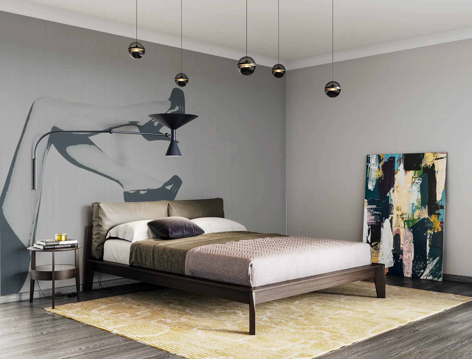 Woman's legs  Mural grey preview