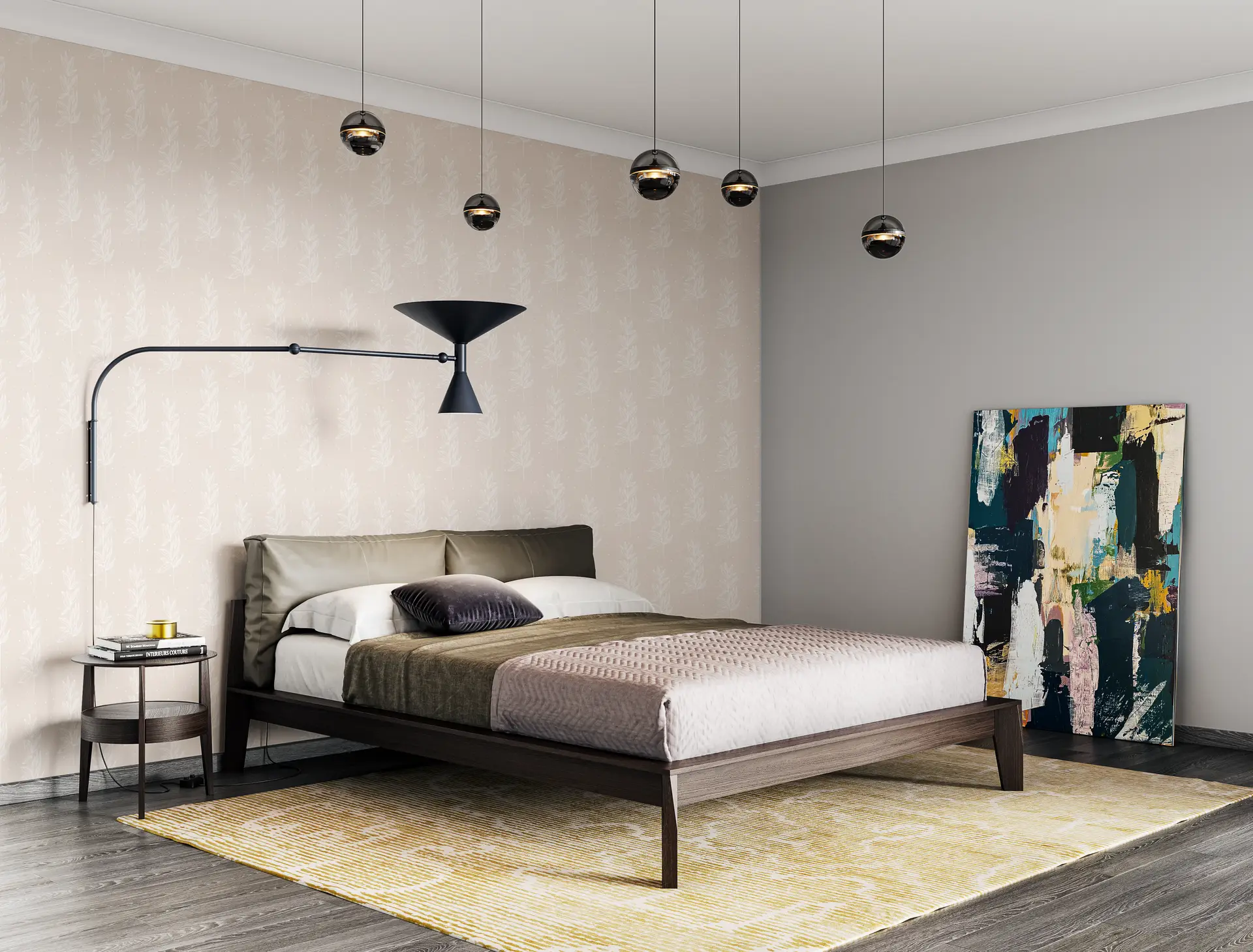 Twigs beige wallpaper preview