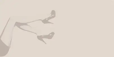 Woman's legs  Mural pale design