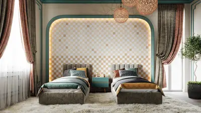 Chess mural orange preview