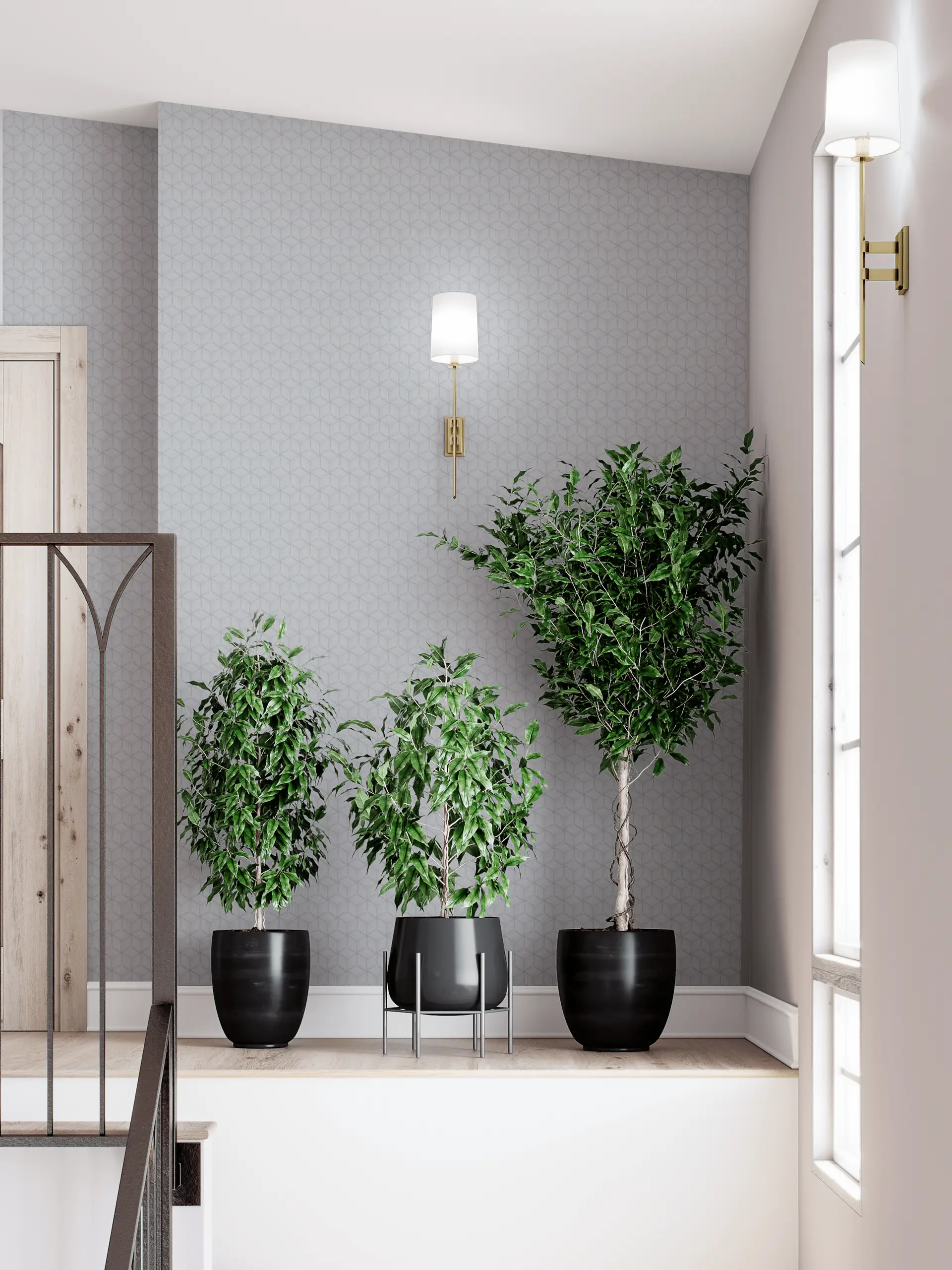 Triangular Interlace Gray wallpaper preview