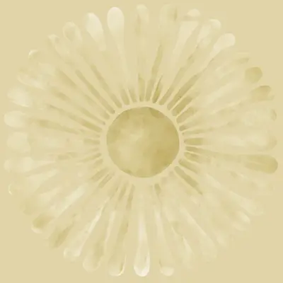 Watercolor flower yellow wallpaper design