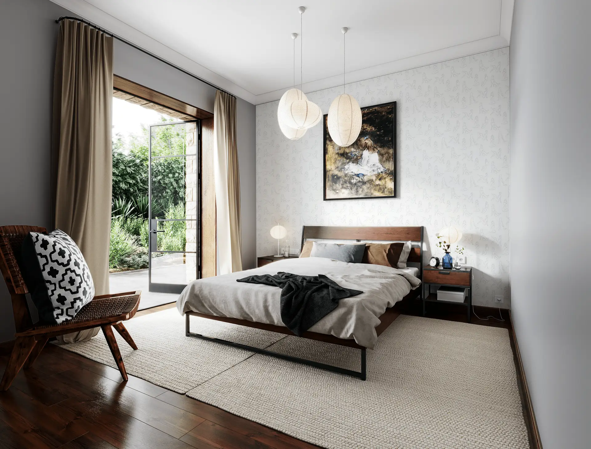 Femme Silhouettes Gray wallpaper preview