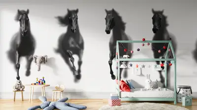 Shadow Horses mural preview