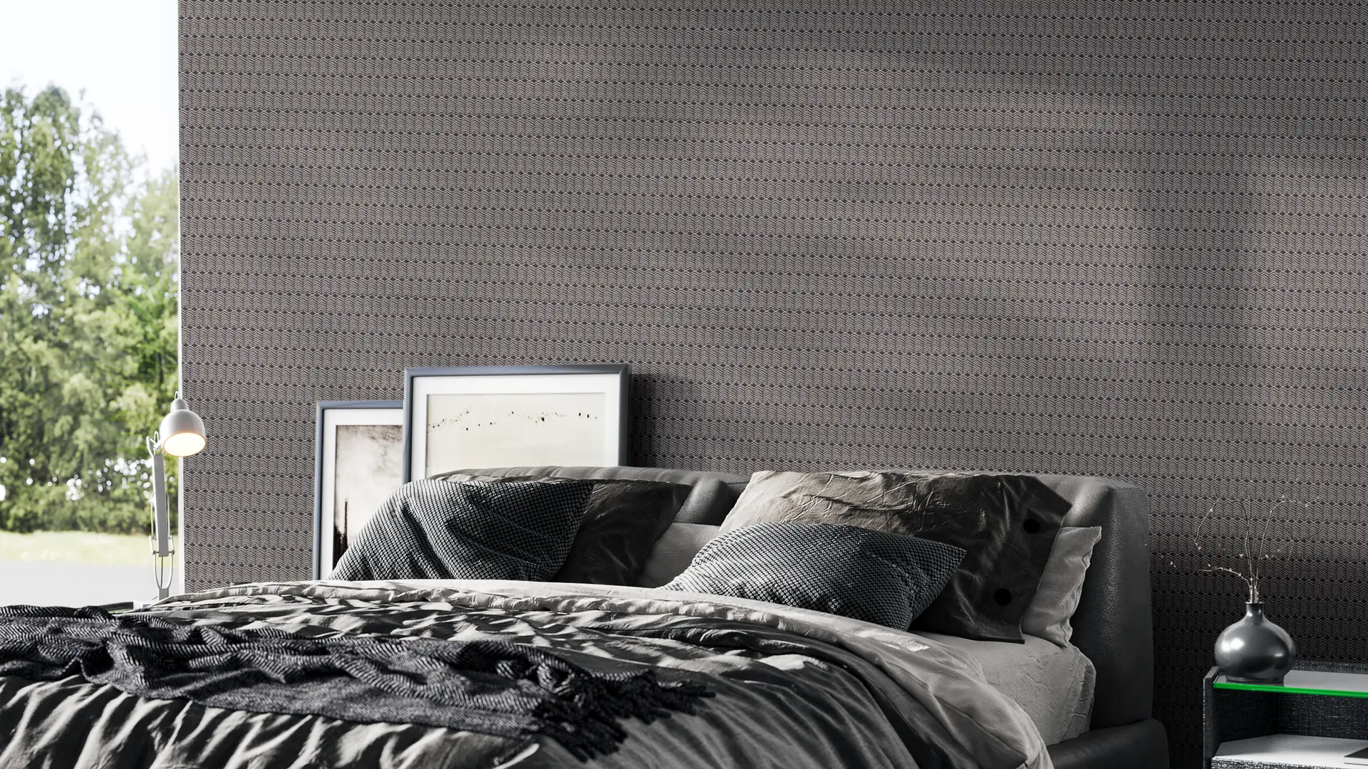 Herringbone Dark wallpaper preview