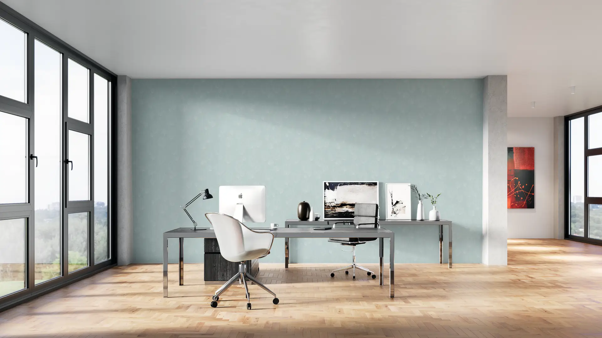 Simple florals green preview