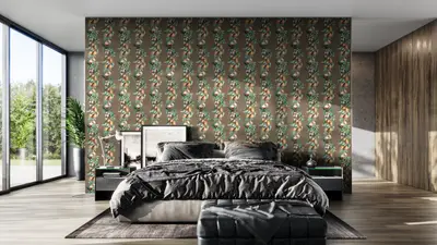 Fruit Vines Brown wallpaper preview