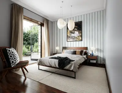 Cottage Stripes wallpaper preview