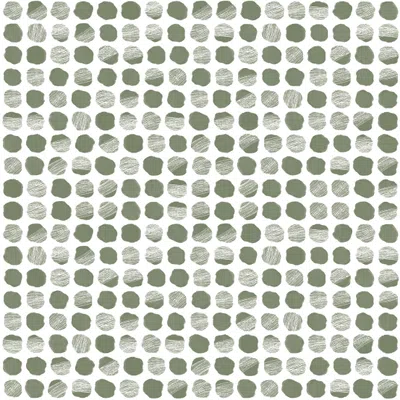Circles of paint green wallpaper design