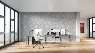 Flowers drawn in pencil wallpaper preview