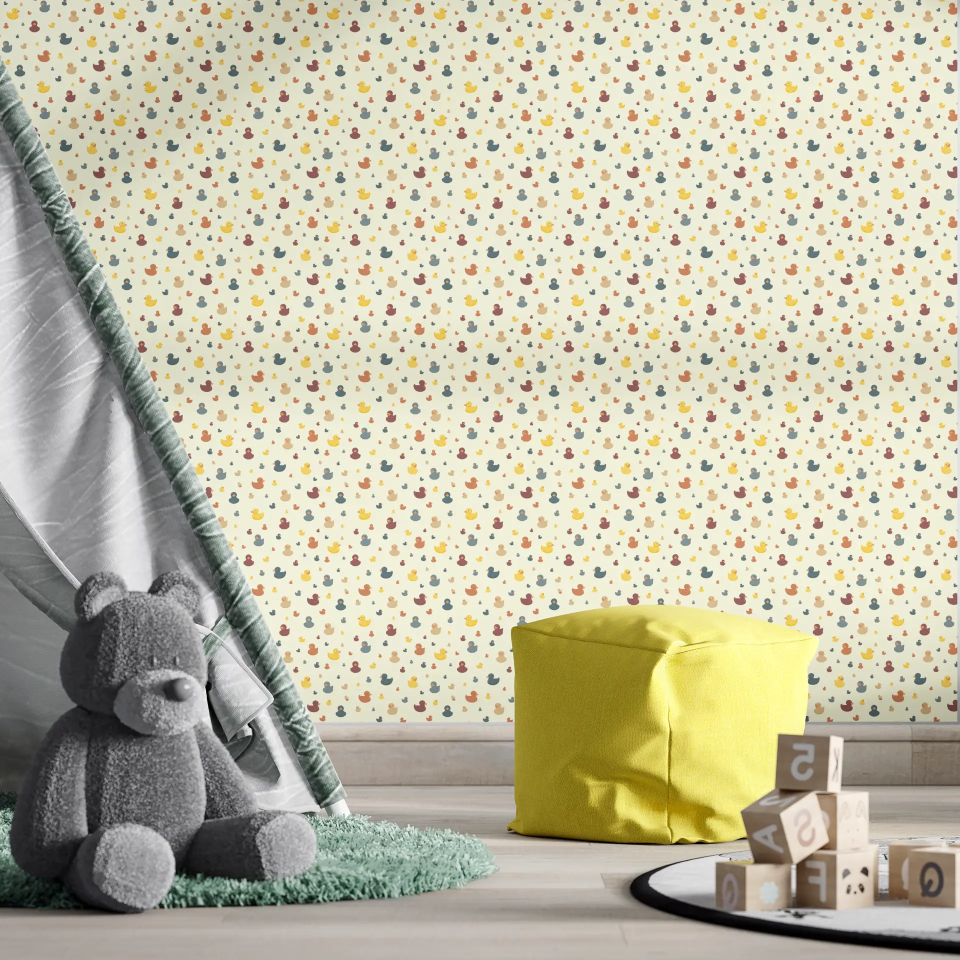 Funky ducks wallpaper preview