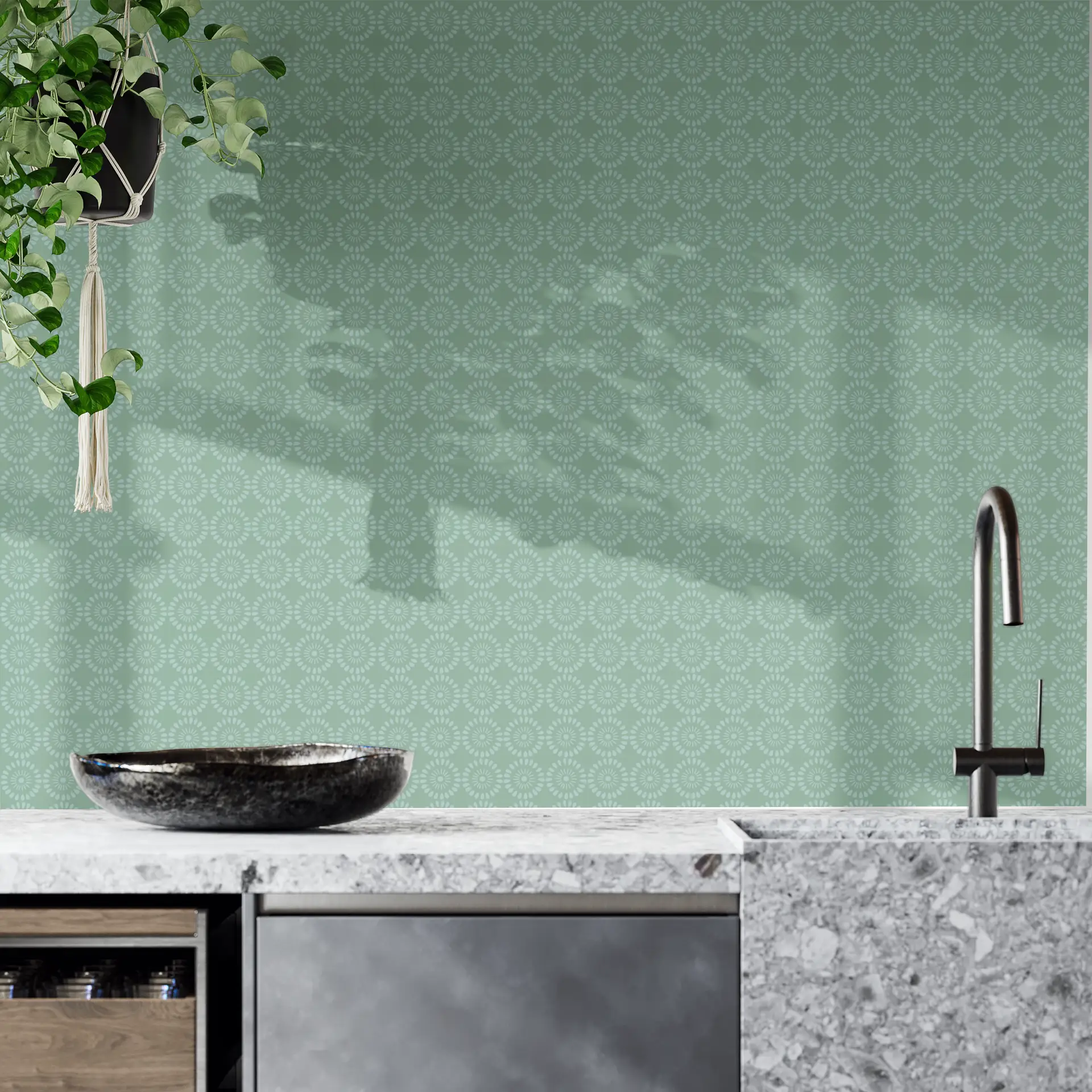 Citrus Flower Green wallpaper preview