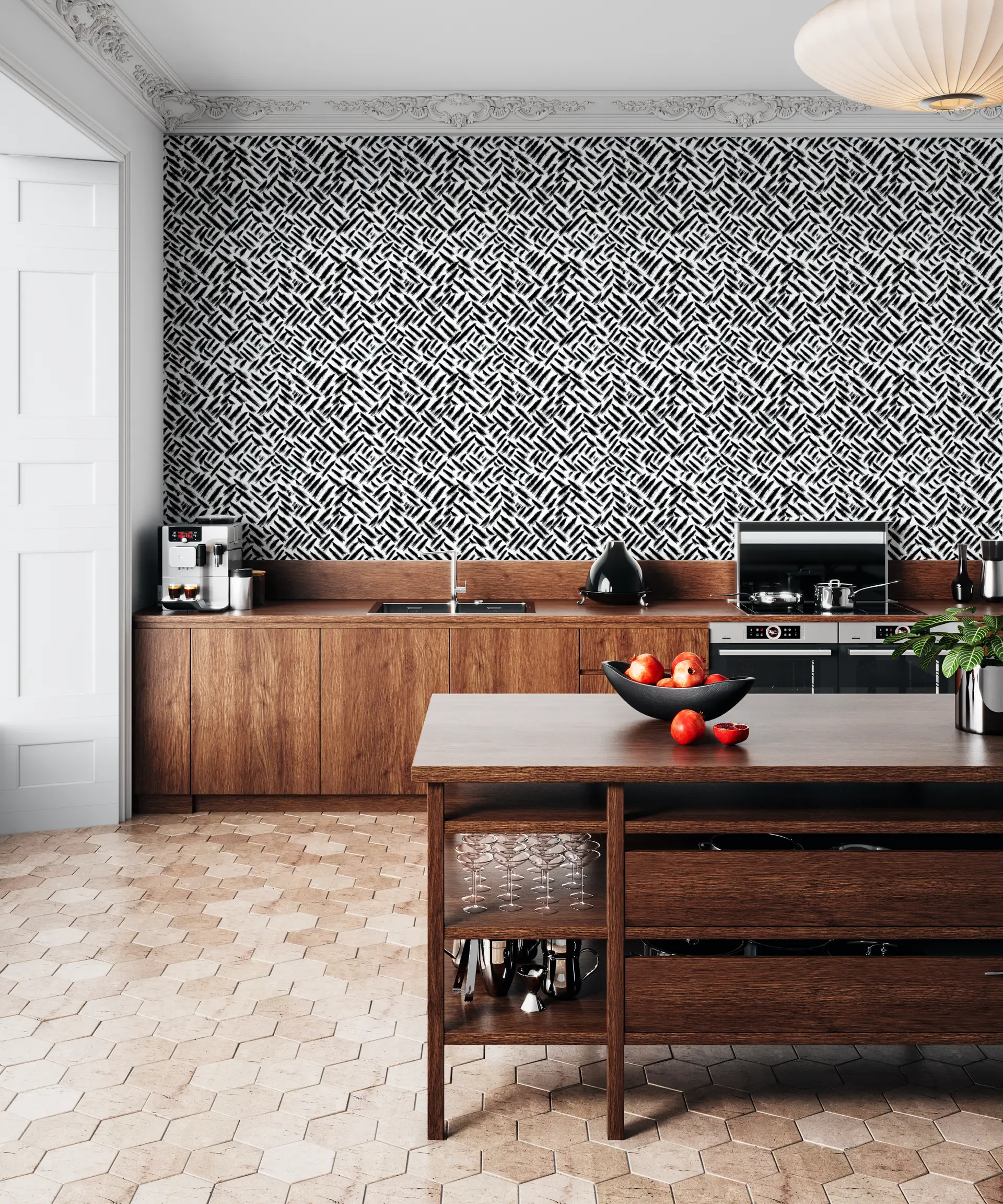 Paint Strokes black wallpaper preview