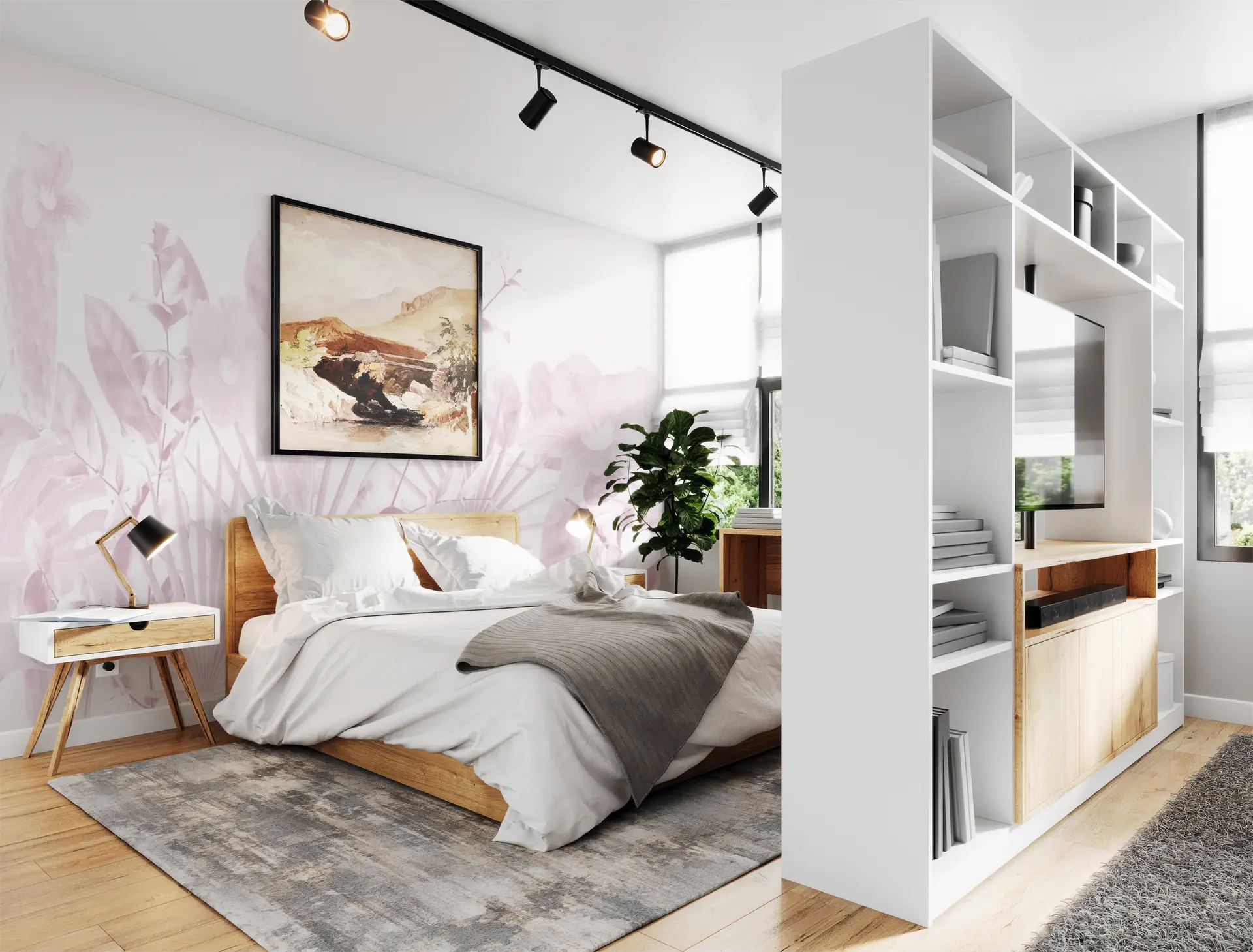 Blossom Retreat Pink mural preview