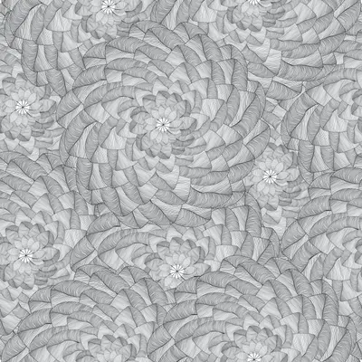 Flowers drawn in pencil wallpaper design