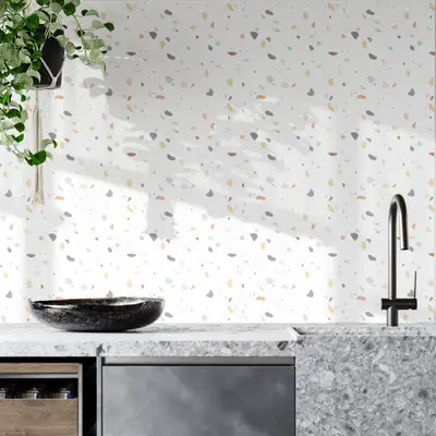 Watercolor Terrazzo wallpaper preview