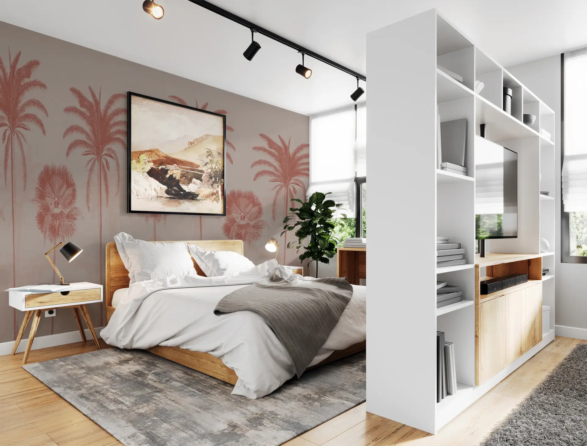 Palm Passage Red Clay mural preview