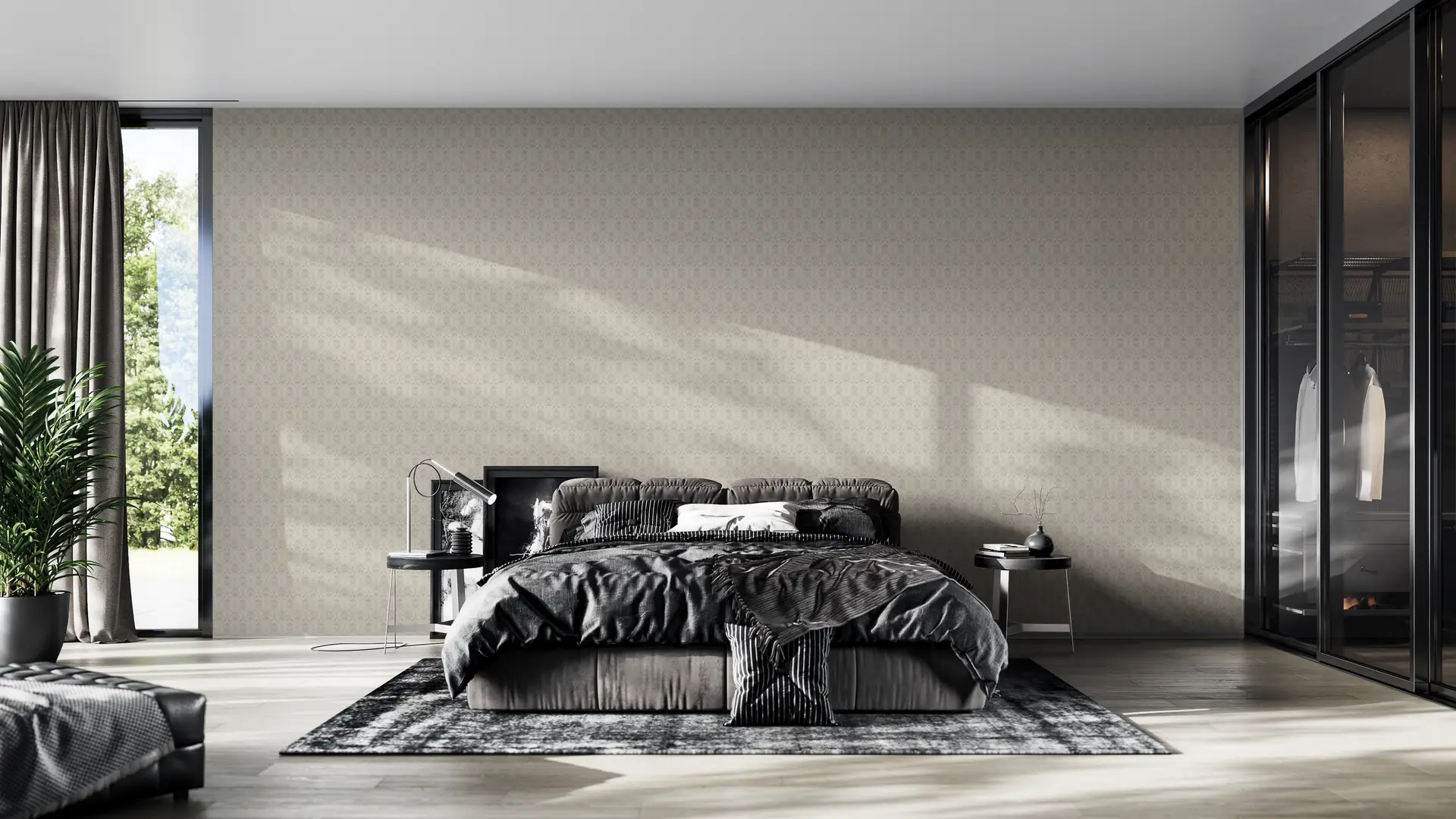 Soft Baroque Brown wallpaper preview