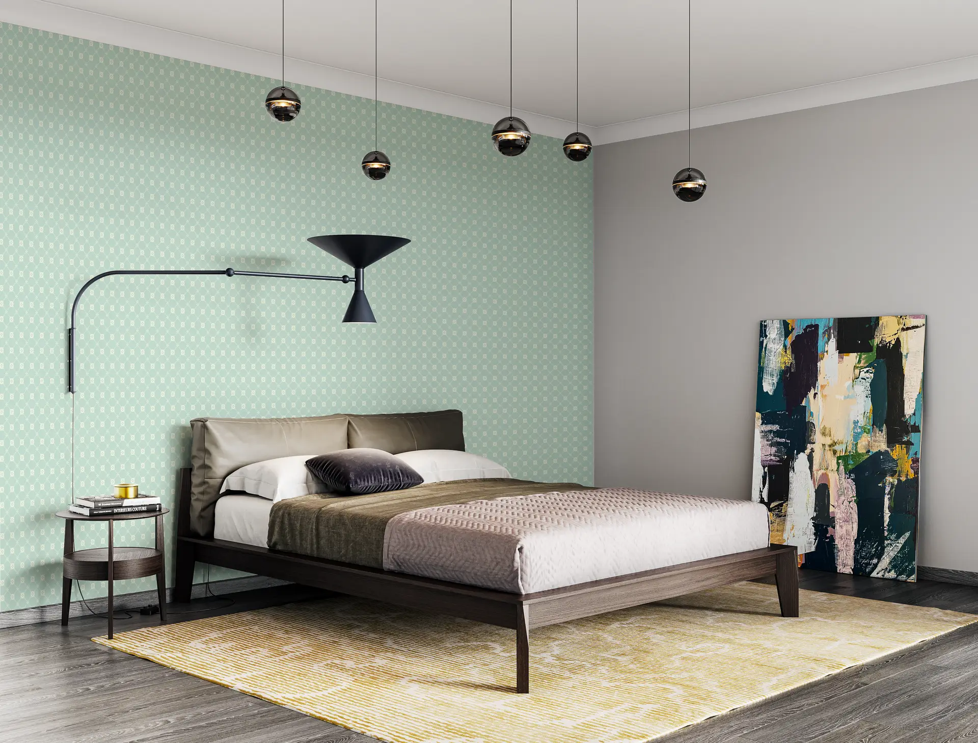 Flower Royale Mint wallpaper preview