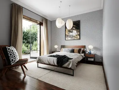 Flower Royale Black wallpaper preview