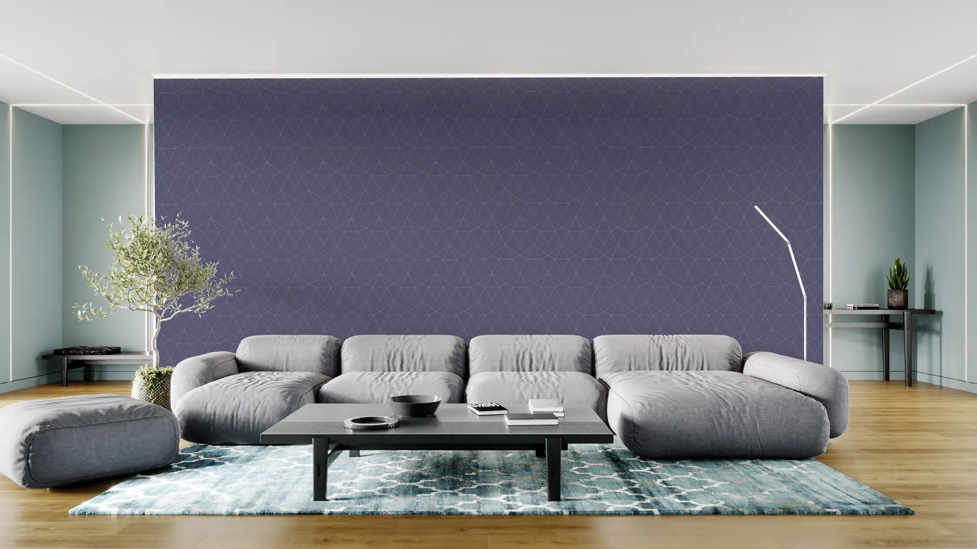 Geometric lasers purple wallpaper preview