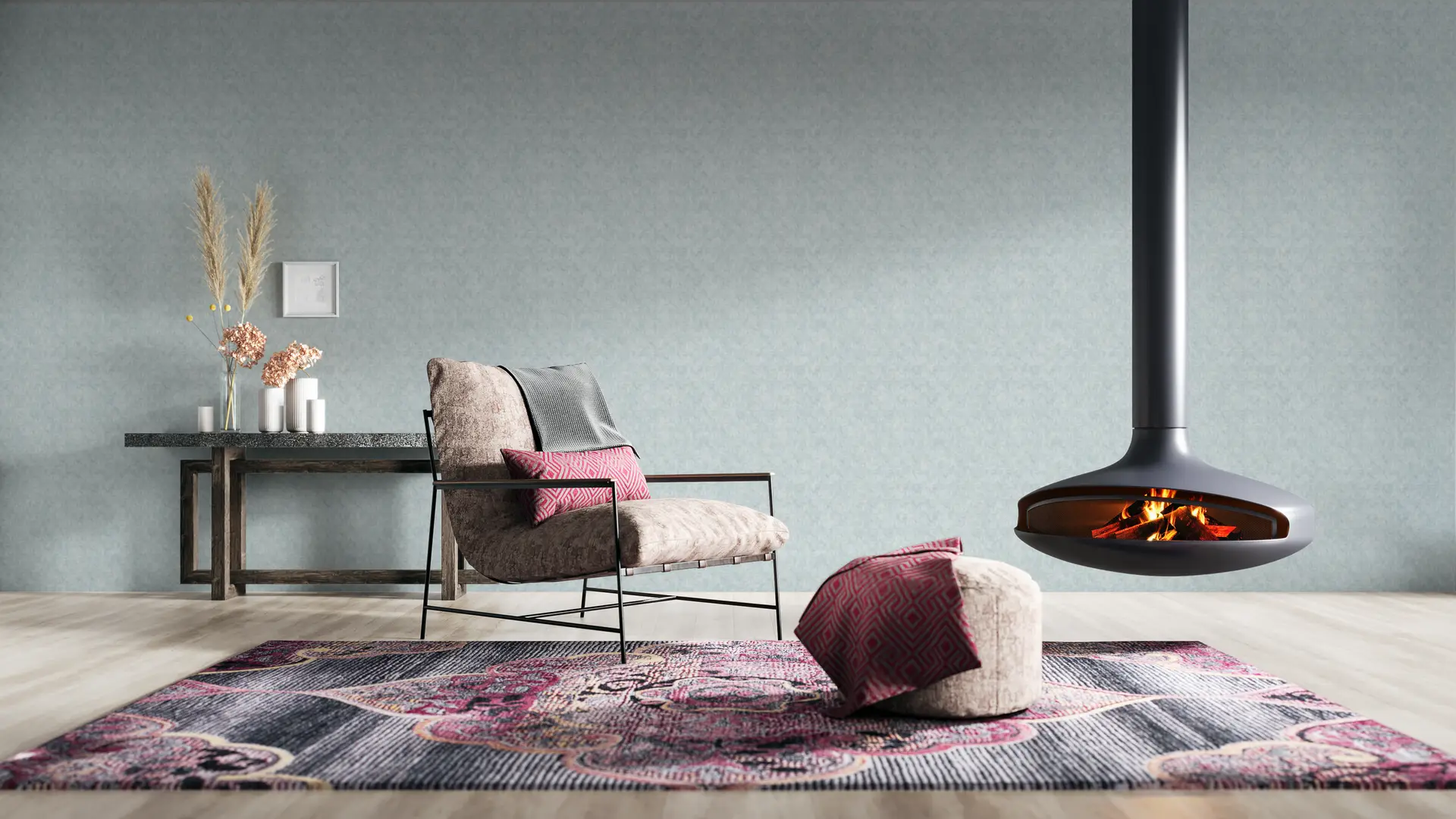 Aqueous Mosaic Blue wallpaper preview