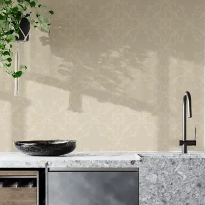 Floral Mandala brown wallpaper preview